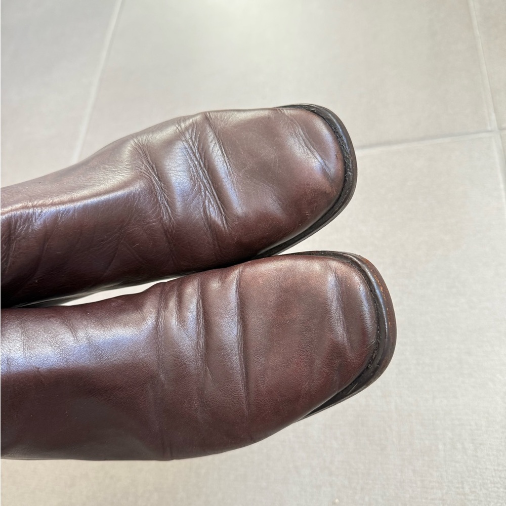 Vintage Cole Haan Ankle Bootie Size 8 1/2 Dark Brown Leather VGUC Made in Italy - Picture 8 of 13